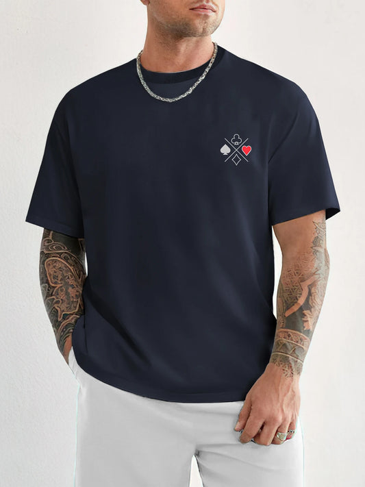 T-shirt anti-transpiration Blue Marine Poker - Cool Under Pressure