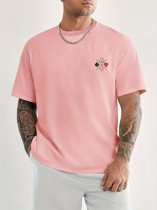 T-Shirt Anti-Transpiration Poker Rose -Bold Look, Cool Performance
