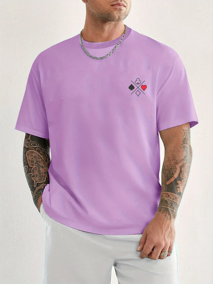 T-Shirt Purple Poker Anti-Transpiration -Play Cool, Look Sharp